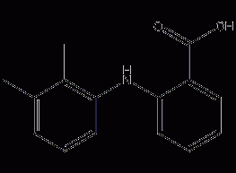 Mefenamic acid structural formula