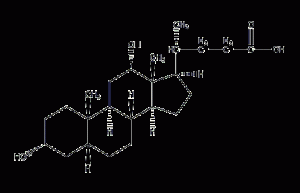 Deoxycholic acid structural formula