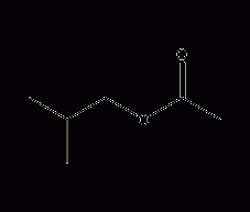 Isobutyl acetate structural formula