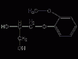 Guaiacol glyceryl ether structural formula