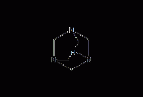 Hexamethylenetetramine structural formula