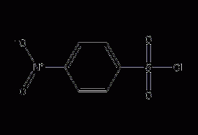 Structural formula of p-nitrobenzenesulfonyl chloride