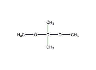 2,2-dimethoxypropane structural formula