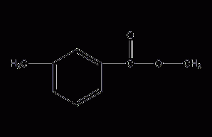 Methyl m-toluate structural formula