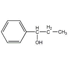 1-phenyl-1-propanol structural formula