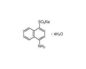 1-naphthylamine-4-sodium sulfonate structural formula