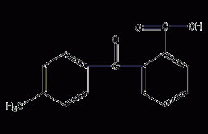 Structural formula of p-toluoyl phthalate