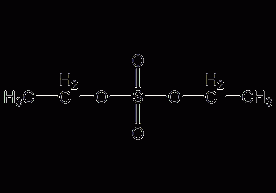 Diethyl sulfate structural formula