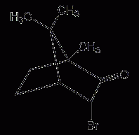 D-bromocamphor structural formula