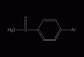 Structural formula of p-bromoacetophenone