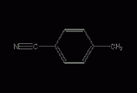 Structural formula of p-toluenenitrile