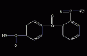 Structural formula of benzophenone-2,4'-dicarbonate