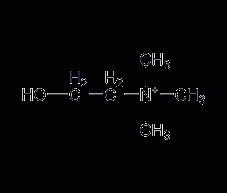 Choline structural formula