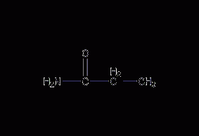 Propionamide Structural Formula