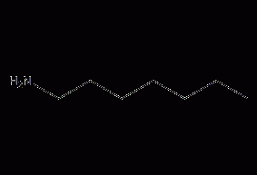 Heptylamine structural formula