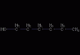 1-hexanol structural formula