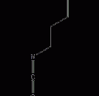 Butyl isocyanate structural formula