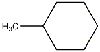 Methylcyclohexane structural formula