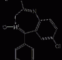 Chlorazepam structural formula