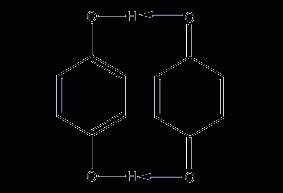 Quinohydroquinone structural formula