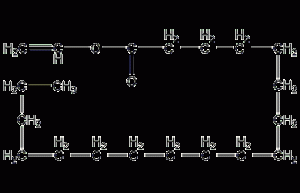 Structural formula of vinyl stearate