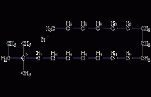 Hexadecyldimethylethylammonium bromide structural formula