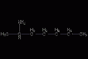 2-Heptylamine Structural Formula