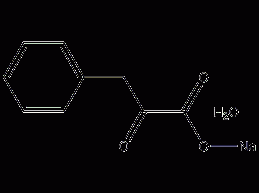 Sodium phenylpyruvate monohydrate structural formula