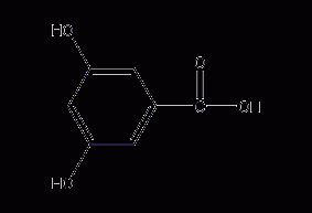 3,5-dihydroxybenzoic acid structural formula