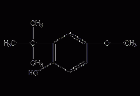 3-tert-butyl-4-hydroxyanisole structural formula