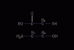 Ethanolamine thioglycolate structural formula