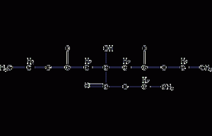 Triethyl citrate structural formula