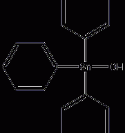 Triphenyltin hydroxide structural formula