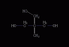 Trimethylolethane structural formula