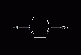 Structural formula of p-cresolthiophenol