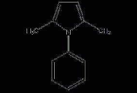 2,5-dimethyl-1-phenylpyrrole structural formula