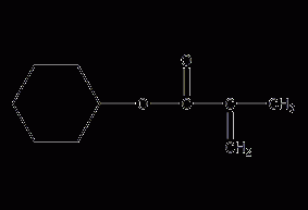 Cyclohexyl methacrylate structural formula