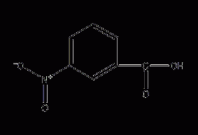 M-nitrobenzoic acid structural formula