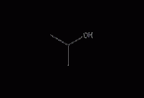 Isopropyl alcohol structural formula