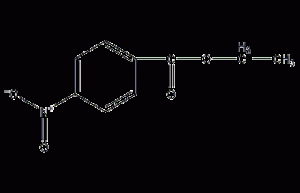 Structural formula of ethyl p-nitrobenzoate