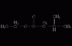 Ethyl isovalerate structural formula