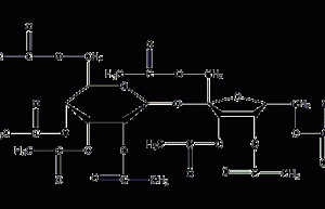 Sucrose octaacetate structural formula