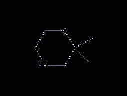 2,6-dimethylmorpholine structural formula