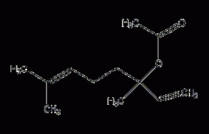 Linalyl acetate structural formula