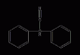 Diphenylacetonitrile Structural Formula