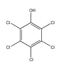 Pentachlorophenol structural formula