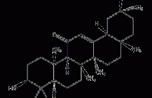 Glycyrrhetinic acid structural formula