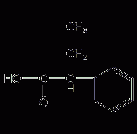 2-phenylbutyric acid structural formula