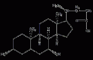 Chenodeoxycholic acid structural formula