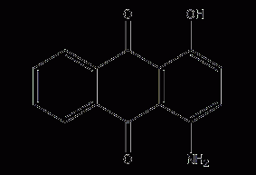 1-amino-4-hydroxyanthraquinone structural formula